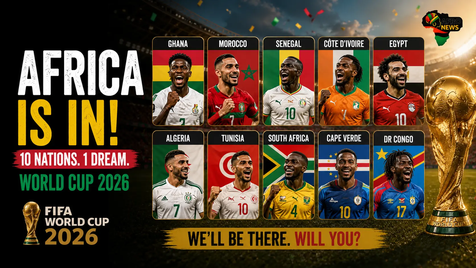 10 african countries World cup 2026
