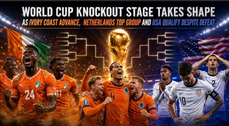 World Cup Knockout Stage Takes Shape as Ivory Coast Advance, Netherlands Top Group and USA Qualify Despite Defeat