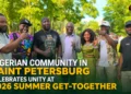 nigerian community in Saint Petersburg taking pictures in the 2026 summer get-together