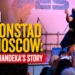 South African artist Queen Thandeka performing modern Zulu folk music on stage in Moscow.