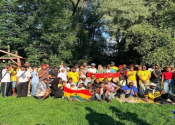 Ghanaian community group photo in Moscow