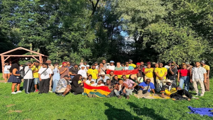 Ghanaian community group photo in Moscow