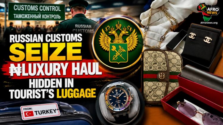 Russian Customs Seize ₦Luxury Haul Hidden in Tourist’s Luggage