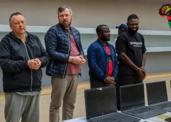 faces of jailed Russians and other two faces of Angola