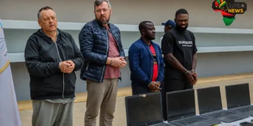 faces of jailed Russians and other two faces of Angola