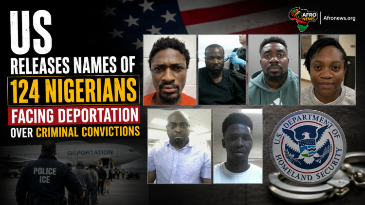 US Unveils Names, Photos of 124 Nigerians on ICE Deportation List Amid Trump’s Immigration Crackdown
