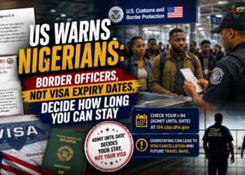 US Warns Nigerians: Border Officers, Not Visa Expiry Dates, Decide How Long You Can Stay