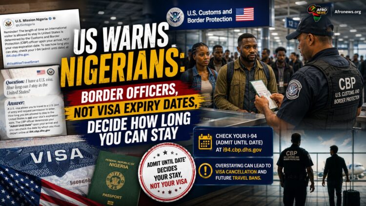 US Warns Nigerians: Border Officers, Not Visa Expiry Dates, Decide How Long You Can Stay