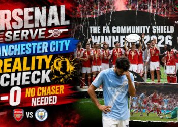 Arsenal Serve Manchester City a Reality Check, 3-0, No Chaser Needed