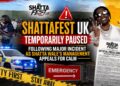 ShattaFest UK Temporarily Paused Following Major Incident as Shatta Wale’s Management Appeals for Calm
