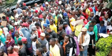 Burundi living in Kenya at their embassy ready to exit the country