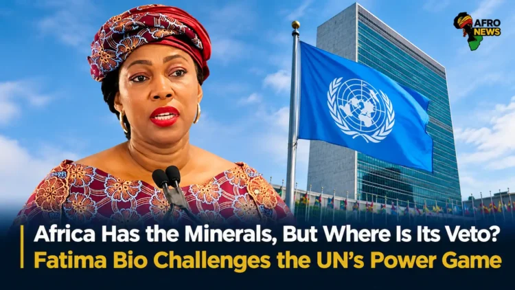 Sierra Leone’s First Lady Fatima Maada Bio challenges Africa’s exclusion from the UN Security Council and questions a global system