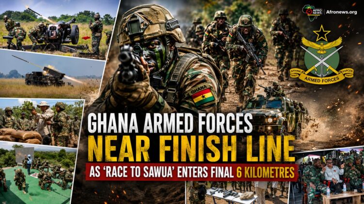Ghana Armed Forces Near Finish Line as ‘Race to Sawua’ Enters Final 6 Kilometres