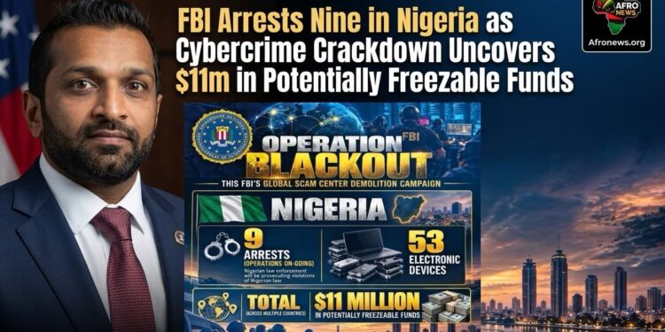 FBI Arrests Nine in Nigeria as Cybercrime Crackdown Uncovers $11m in Potentially Freezable Funds