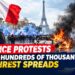 France Protests Draw Hundreds of Thousands as Unrest Spreads