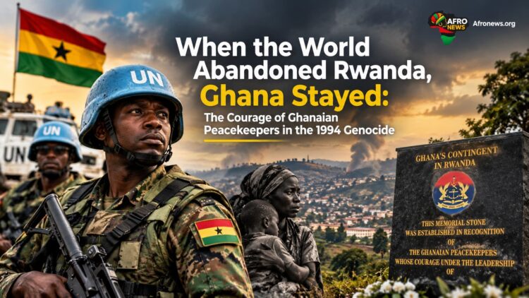 When the World Abandoned Rwanda, Ghana Stayed: The Courage of Ghanaian Peacekeepers in the 1994 Genocide